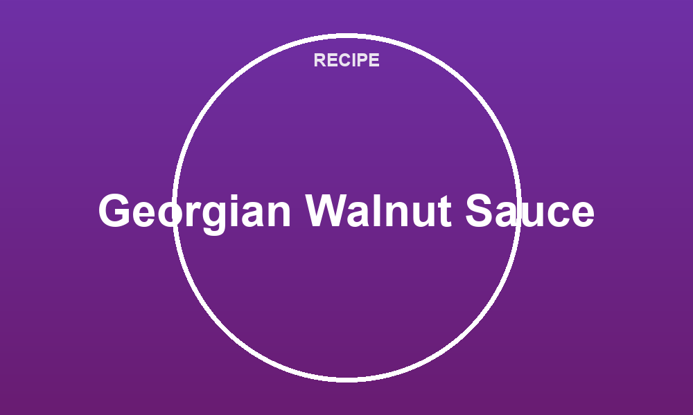 Georgian Walnut Sauce